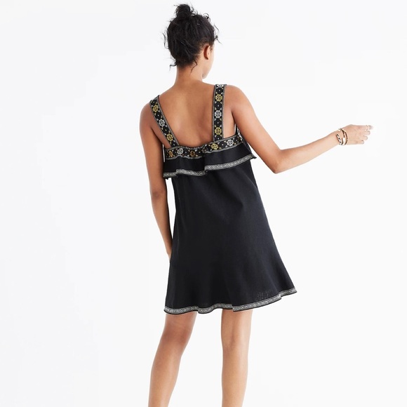 Madewell embroidered tier dress - Picture 3 of 6